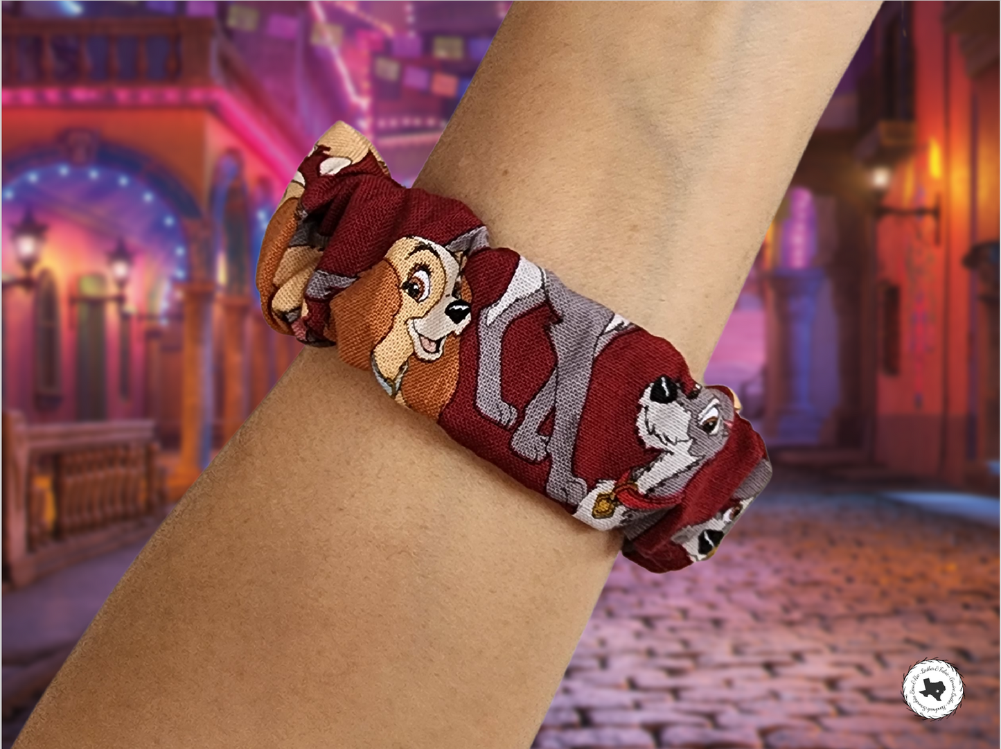 Lady and the Tramp Scrunchies Watch Band for Apple Watch 38-40-41mm 42-44-45mm 49mm Ultra