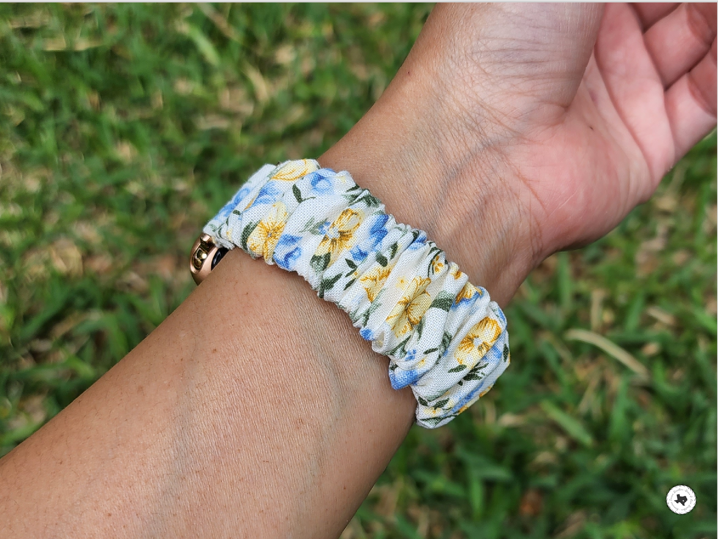 Summer Floral Scrunchies Watch Band for Apple Watch 38mm 40mm 41mm 42mm 44mm 45mm 49mm Ultra