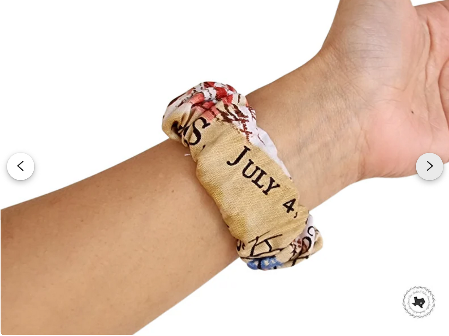 We The People 4th of July Patriotic Scrunchies Watch Band for Apple Watch 38mm 40mm 41mm 42mm 44mm 45mm 49mm Ultra