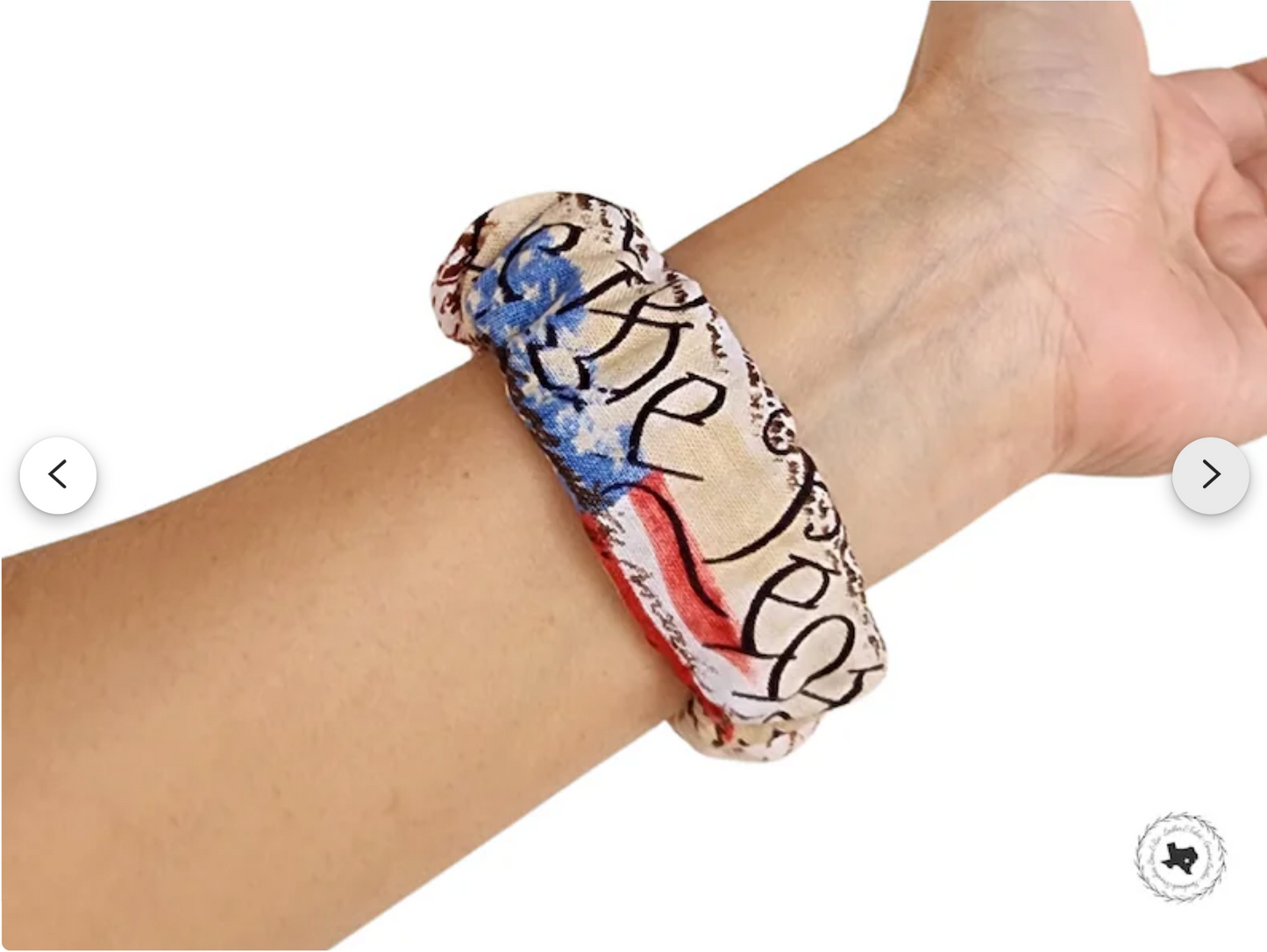 We The People 4th of July Patriotic Scrunchies Watch Band for Apple Watch 38mm 40mm 41mm 42mm 44mm 45mm 49mm Ultra