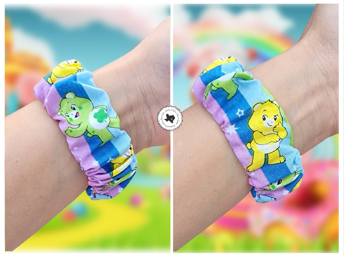 Good Luck Bear Funshine Bear Scrunchie Watch Band for Apple Watch