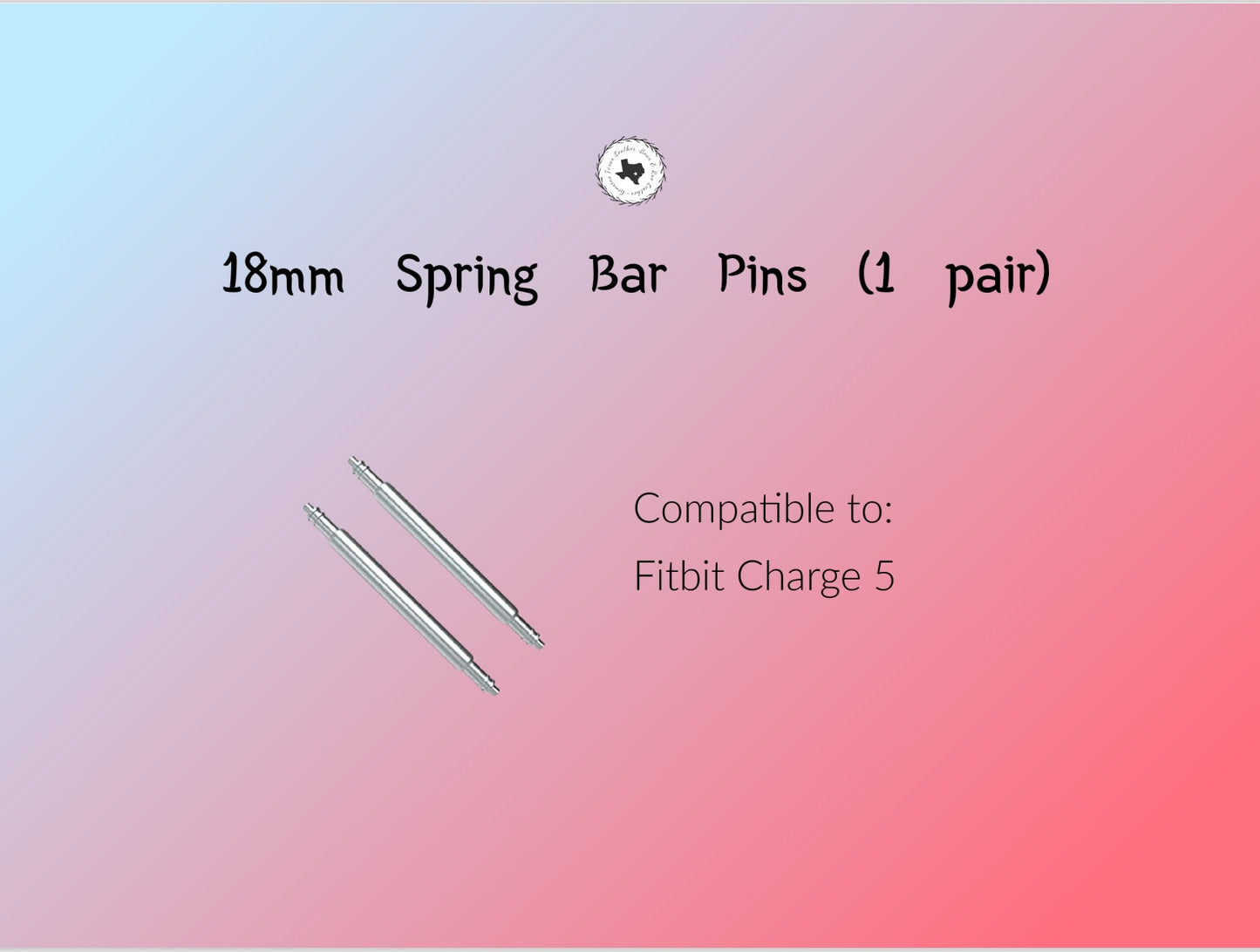 18mm Spring Bar Pins for Fitbit Charge 5