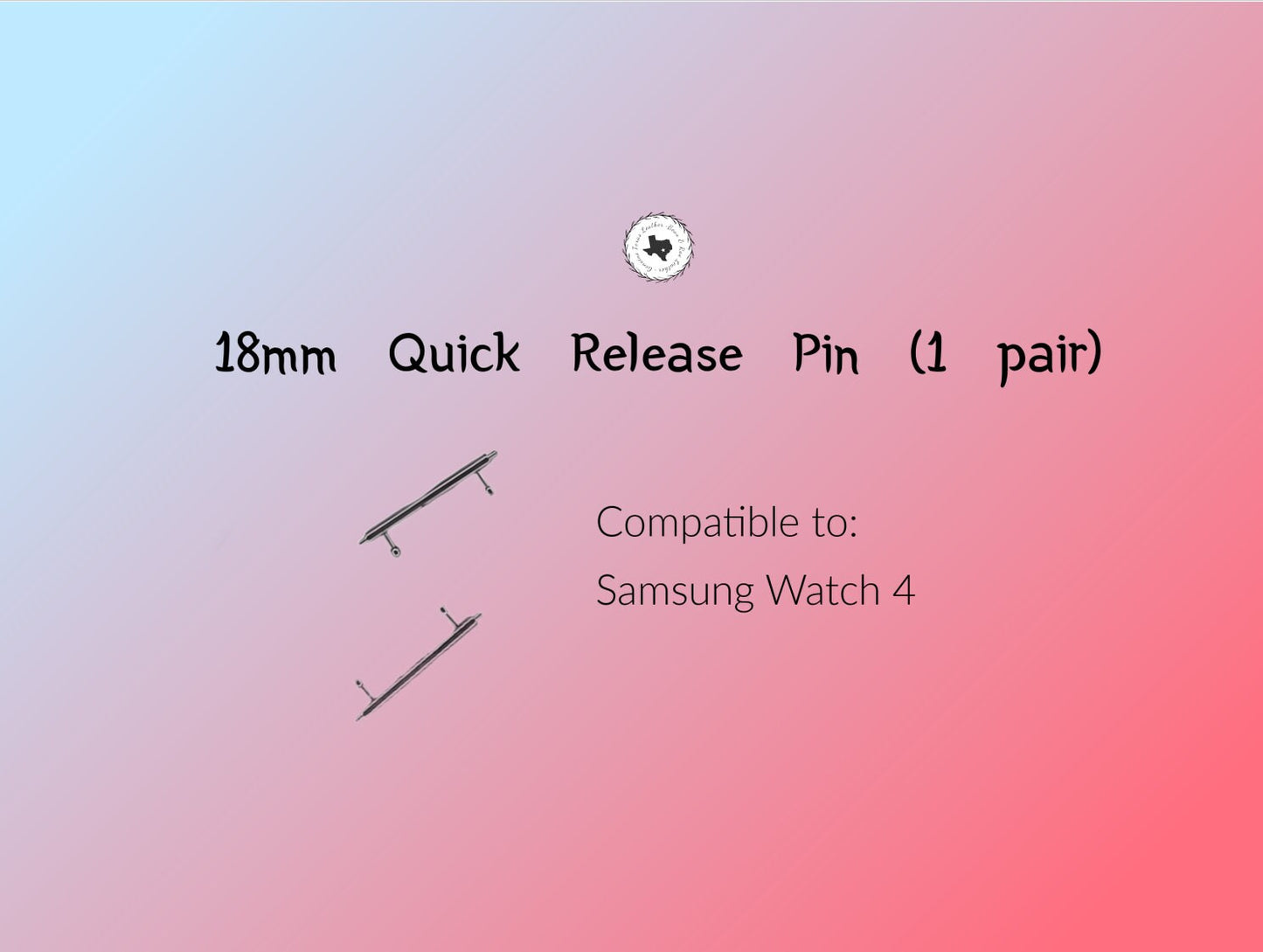 18mm Quick Release Pins for Samsung Watch 4